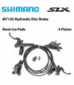 Shimano DEORE XT SLX M6100 M6120 M7100 M7120 M8100 M8120 2 or 4 Piston Hydraulic Disc Brake Set for Mountain Bike MTB Original