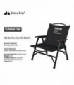 ShineTrip Outdoor Tactical Chair Lightweight Aluminium Foldable Kermit Chair Detachable Portable Blackout Camping Chair