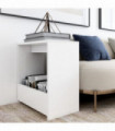 vidaXL Side Table White 50x26x50 cm Engineered Wood