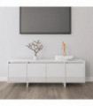 TV Cabinet High Gloss White 120x30x40.5 cm Engineered Wood