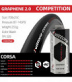 VITTORIA CORSA CONTROL SPEED 2.0 Rubino pro Clincher Road bike tire tyre ready 700C 23 25c