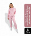 Wellworth Women's Loungewear hoodie & joggers two-piece set, Baby Pink S