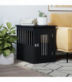 vidaXL Dog Crate Furniture Black 45x62x59 cm Engineered Wood