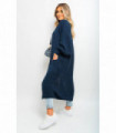 Chunky Knitted Balloon Sleeve Long Maxi Cardigan