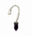 Chunky Point Pencil Pendant, 3.5x1.5x1.5cm, Amethyst