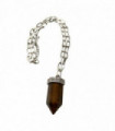 Chunky Point Pencil Pendant, 3.5x1.5x1.5cm, Tiger's Eye