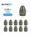 Elite TG 10PCS Tungsten Flipping Weights 1.8g-63g Bullet Bass Texas/Carolina Rig Trout Panfish Fishing Lure Accessories