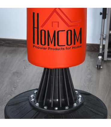 Boxing Training Center: Black PU Punch Bag Stand 71H x 80W x 55Dcm