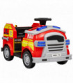 AIYAPLAY 12V Ride on Fire Truck w/ Siren Flashing Lights