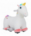 AIYAPLAY 6V Electric Ride on Unicorn with Music Forward