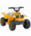AIYAPLAY 6V Electric Quad Bike for Kids w/ Forward Backward - Yellow
