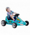 AIYAPLAY 6V Electric Go Kart w/ Music, Light, Horn, for 3-5 Years, Blue