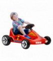 AIYAPLAY 6V Electric Go Kart w/ Music, Light, Horn, for 3-5 Years, Red