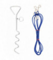 vidaXL Dog Tie Out Cable with Ground Stake 5 m