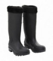 vidaXL Rian Boots with Removable Socks Black Size 38 PVC