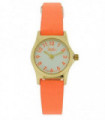 Reflex Girls Ladies Watch White Dial Gold Metal Bright Orange Strap 101326LT