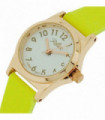 Reflex Girls Ladies White Dial Rose Gold Tone Metal Yellow Strap Watch 101333LT