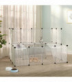 Small Animal Cage Transparent 143x107x93 cm PP and Steel