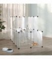 Small Animal Cage Transparent 142x74x93 cm PP and Steel