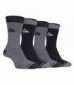 Storm Bloc - 4 Pairs Mens Performance Boot Socks (SBMS033BLKGRY)