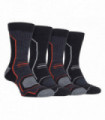Storm Bloc - 4 Pairs Mens Technical Performance Socks (SBMS034BLK)