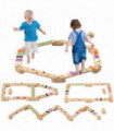 AIYAPLAY Wooden Balance Beam for Kids 3-8 Years Indoor Outdoor Use