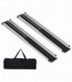 HOMCOM Aluminium Telescopic Wheelchair Ramps, 122cm, 270kg, Folding Ramp