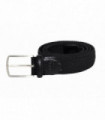 Volga Black Plaited Men Stretch Belt_M