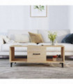 Coffee Table Sonoma Oak 102x50x40 cm Engineered Wood