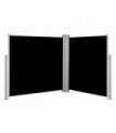 Retractable Side Awning Black 120x600 cm