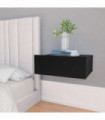 Floating Nightstands 2 pcs Black 40x30x15 cm Engineered Wood