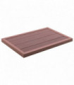 Floor Element for Solar Shower Brown 101x63x55 cm WPC