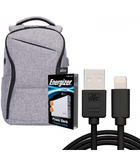 Energizer V208724 Laptop Charging Bag With Energizer UE10004QC Power Bank