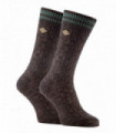 Farah 1920 - 2 Pairs Mens Knit Socks (04 Earth Brown)