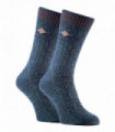 Farah 1920 - 2 Pairs Mens Knit Socks (04 Hunter Green)