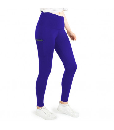 Flo Yoga pants with pockets/tummy control[Blue,Small]