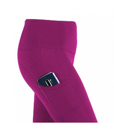 Flo Yoga pants with pockets/tummy control[Pink,Small]