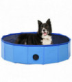 vidaXL Foldable Dog Swimming Pool Blue 80x20 cm PVC