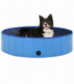 Foldable Dog Swimming Pool Blue 120x30 cm PVC