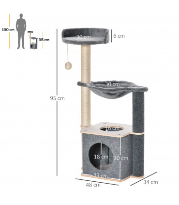 Cat Tree Tower Climbing Activity Center
