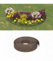 Garden Edgings 2 pcs Brown 10 m 10 cm Polyethylene