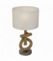 HOMCOM LED Nautical Table Lamp with USB Charging Port for Bedroom Living Room