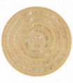 Handmade Rug Braided Jute 150 cm
