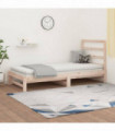 Pull-out Day Bed 2x(90x190) cm Solid Wood Pine