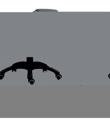 Executive Reclining Chair w/ Heating Massage Points Relaxing Headrest Grey