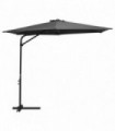 Outdoor Parasol with Steel Pole 300x250 cm Anthracite