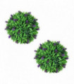 Set of 2 Artificial Boxwood Ball with Lavender 30 cm