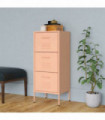 Storage Cabinet Pink 42.5x35x101.5 cm Steel
