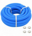vidaXL Pool Hose with Clamps Blue 38 mm12 m