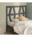 vidaXL Bed Headboard Grey 106x4x100 cm Solid Wood Pine